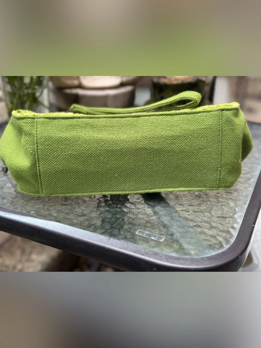 RARE 2009 Cake by Petunia Pickle Bottom Cameo Clutch Green Velvet Diaper Bag
